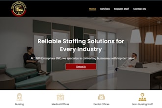 design healthcare staffing agency, homecare, staffing agency, healthcare website