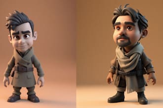 sculpt 3d toy, 3d model, 3d mascot, 3d character statue, 3d bjd for 3d printing