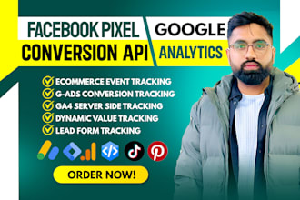 do google analytics 4 ga4 ecommerce tracking conversion tracking fb pixel by GTM