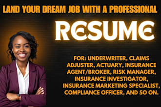 write a professional resume that gets you hired in the insurance industry