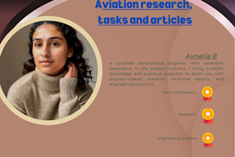 do aviation research, tasks and articles