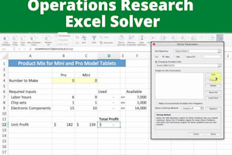 do operations research linear programming using advanced optimization techniques