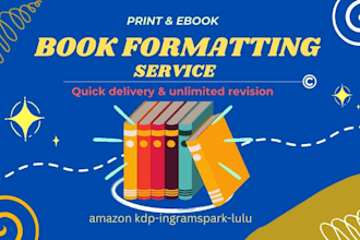 do book formatting book layout design and ebook formatting