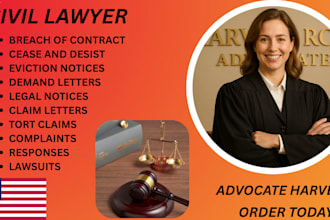 draft and review legal notice, claim letter, cease and desist, eviction notice