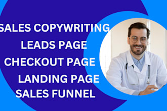 write high converting sales copy sales funnel, landing page, for a sales page