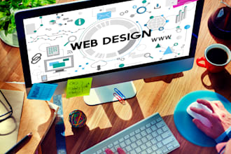 do custom website development, build website design as full stack web developer