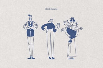 create custom line art illustrations and doodles