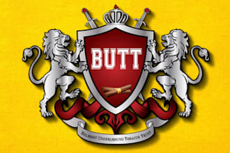 design luxury vintage heraldic coat of arms and family crest logo for your brand