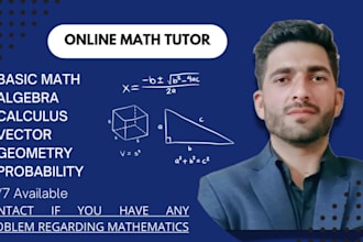be your online math tutor for algebra,calculus,and geometry