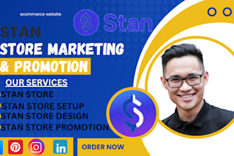 do stan store marketing, tiktok shop promo, and store design