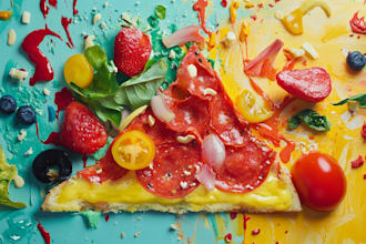 create food pop art of your food