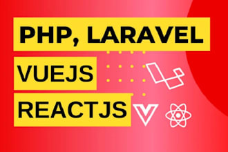 be full stack web developer software developer PHP laravel react vue next nuxtjs