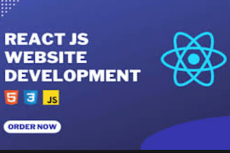 develop a modern reactjs website with responsive design