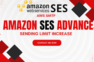 upgrade amazon ses sending limit increase and smtp setup mass email sending