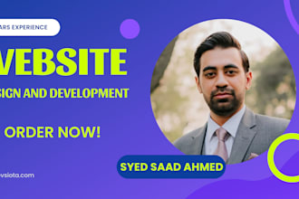 develop your custom website from frontend to backend