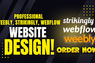 develop weebly and redesign strikingly design webflow landing page