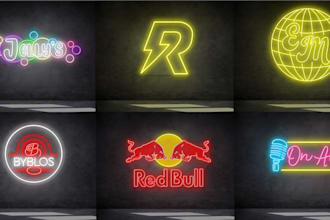 make 5 neon logo in just 5 hours