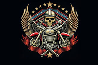 design high quality biker mascot logo with express delivery