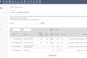 do a single installation of the dolibarr CRM erp with the configuration of your
