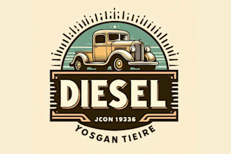 design simple diesel repair service logo