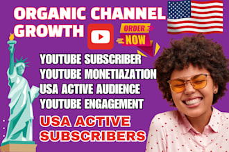 do USA youtube video promotion shoutout channel to 8m organic subscribers views