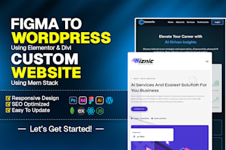 convert figma, xd and psd to wordpress and custom websites