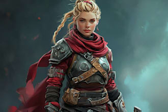 illustrate fantasy art creatures and characters