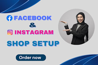 set up a professional facebook and instagram shop