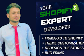 be your shopify expert for custom development bug fixing speed optimiz