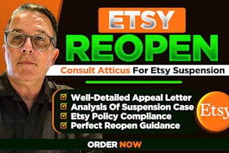 reopen etsy suspension, etsy reinstatement, etsy appeal letter, etsy reopen