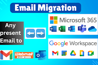 email migration to google workspace, microsoft 365, outlook