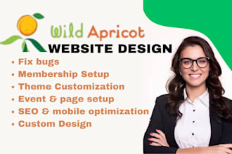 fix wildapricot website, design wild apricot membership website redesign wa site