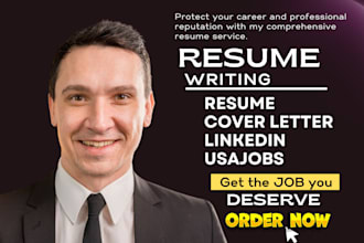 expertly write cv, ats federal resumes, cover letter, linkedin profile