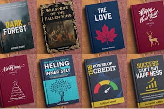 design book covers for print books, ebooks, and KDP books