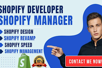 be your shopify dropshipping store expert website design edit update manager