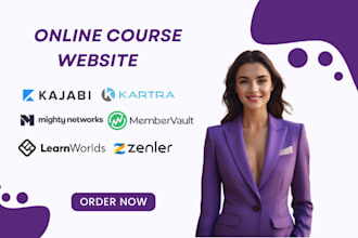 design kajabi kartra mighty network membervault learnworlds zenler website