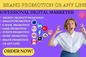 promote your products, website, ebook, brand, etsy shop or any link along global