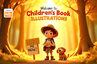 design 3d children picture book and story book illustration
