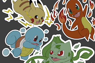 create pokemon illustration and custom cards