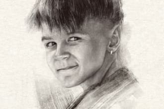 draw realistic pencil portraits from your photos