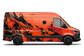 do car wrap design, vehicle wrap design, van wrap design