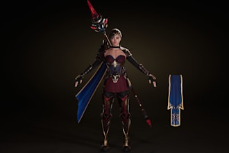 create 3d character game asset,morph on daz 3d retargeted model,nsfw art ue5 rig