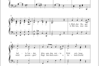 transcribe and proof read musical notation for piano