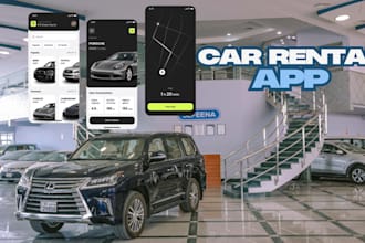 develop ai car rental app automobile rental app car rental system gps tracking
