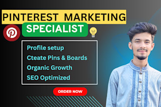 make boards and pins as a pinterest marketing manager