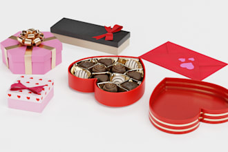 do unique 3d valentine gift  3d design