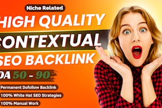 build high quality contextual backlinks and authority contextual seo link