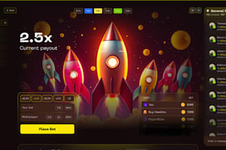 build crypto game bet app crash game poker slot blackjack mobile game app