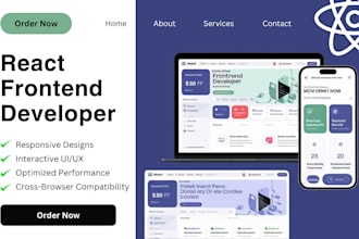 expert frontend designer and developer react responsive web design services