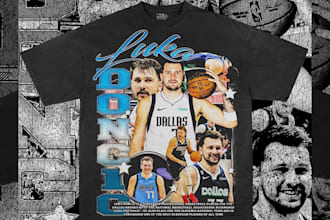 design custom eye catching retro 90s bootleg t shirt graphics for you